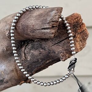 Silver Beaded Bracelet